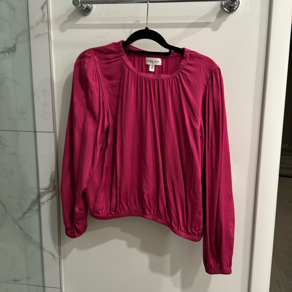 Hot pink fuchsia top from Evereve